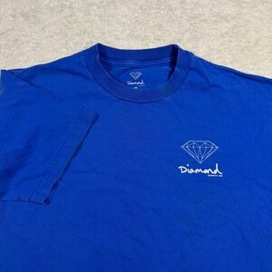 Diamond Supply‎ Co. Royal Blue Graphic T-Shirt Men's Size M Diamond Logo